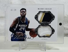 2016 FLAWLESS Double Patch Rookie Card BUDDY HIELD RC Print /25 Sick Patch GSW!!