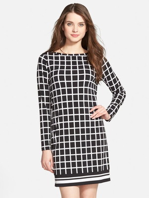 chinese dress ladies Scoop Back Check Dress-Red, Navy and Purple Check main image 1