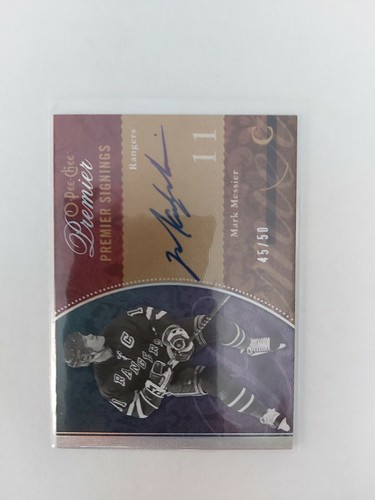 2009-10 O-Pee-Chee Premier Signings Mark Messier SP 45/50 PS-ME - Picture 2 of 3