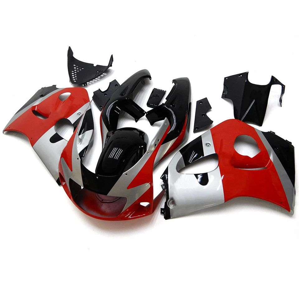 Kit de carenados rojo negro para carrocería Suzuki GSXR600 GSXR750 1996 1997 1998 1999 Foto 2 de 4