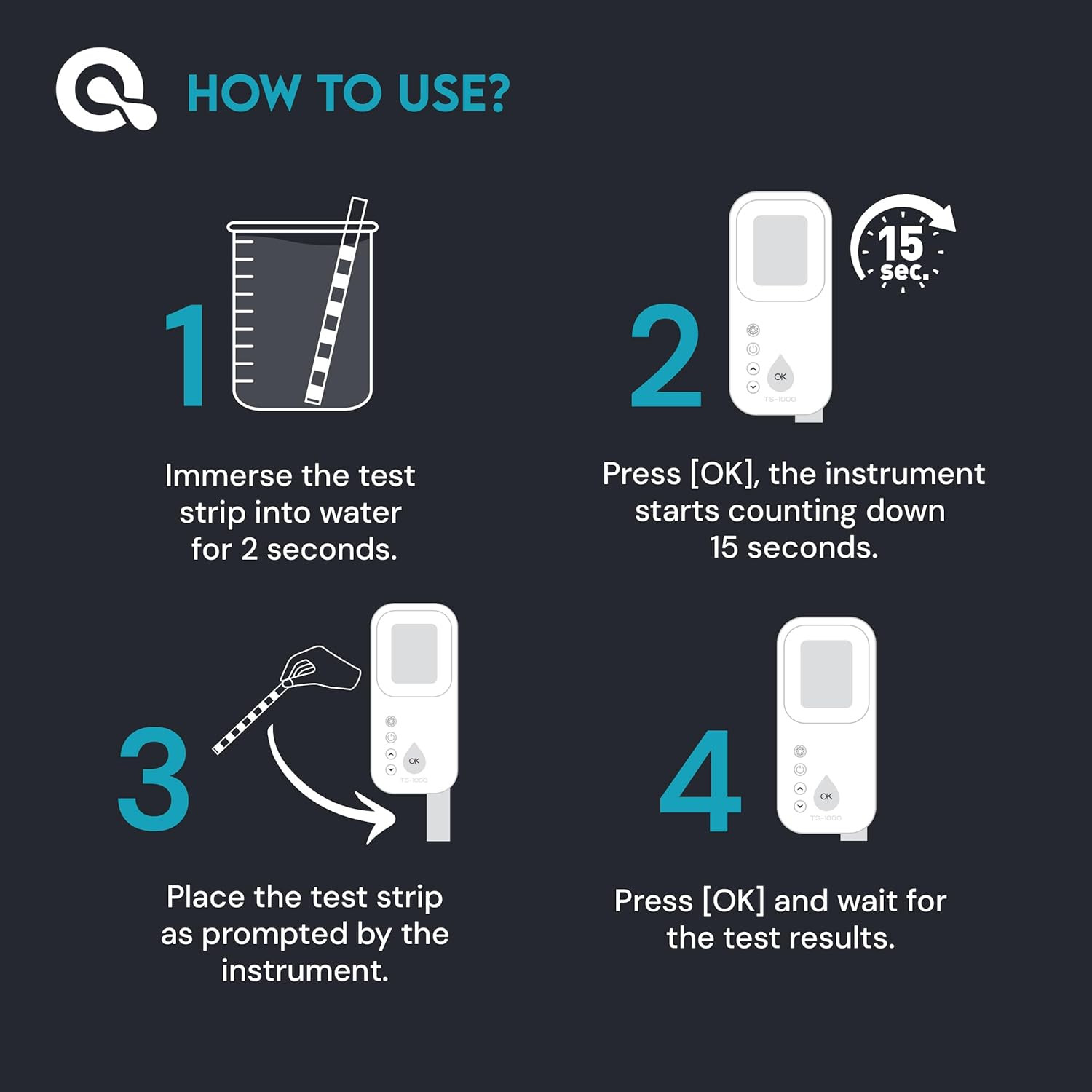 Digital Water Testing Kit - Digital Hot Tub Water Tester for Pool - Digital Chlo