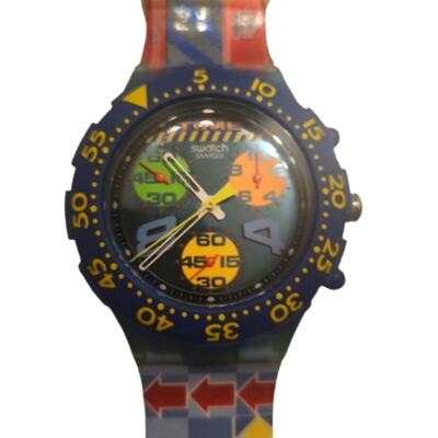 Vintage Swatch AquaChrono Watch 