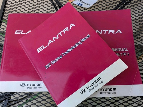 2007 Hyundai Elantra Service Shop Repair 2 Manual Genuine OEM Electrical Diag