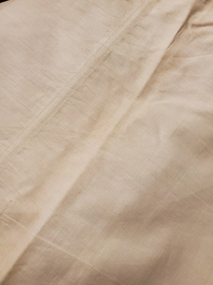 1 Taie de traversin -coton - Finition Bourdon - 43 x 185 cm - Photo 4/4