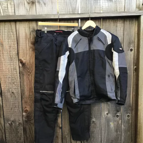Bilt moto motorcycle racing suit padded shields jacket pants mens small 32