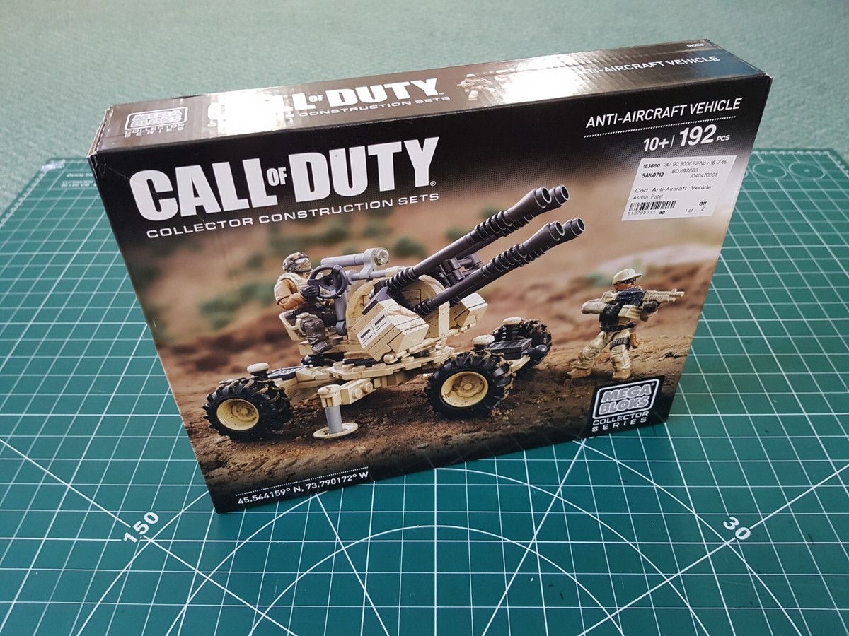 MEGA Call Of Duty Toy Vehicle Buiding Set, Special Ops Copter Camo Helicopter With Opening Cockpit, 2 Poseable Micro Action Figures and Ac＿並行輸入品 Call of Duty Mega Construx Infantry Scout Car