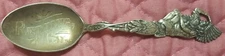 Sterling Silver Chief Figural Souvenir Spoon- Redding California 25 Grams