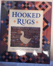 HOOKED RUGS hardcover pattern instruction technique pattern book 1996