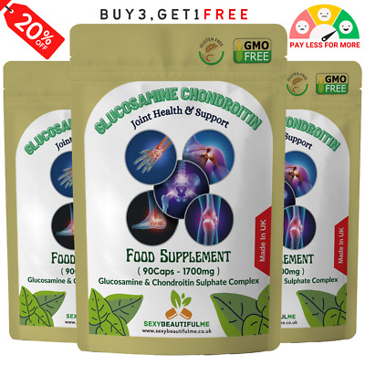 Glucosamin & Chondroitinsulfat Komplex - MSM Vitamin C - Kapseln 1700mg - Gelenkgesundheit