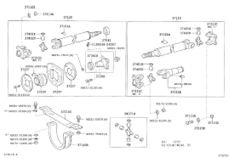 Subconjunto de brida genuino OEM TOYOTA, junta universal STOUT RK110,YK110 37304-36030 Foto 4 de 4