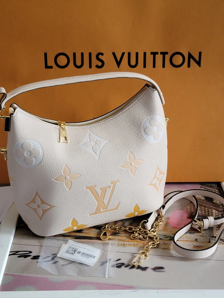 LOUIS VUITTON Cream Giant Monogram Empriente Cosmetic Pouch PM - The Purse  Ladies