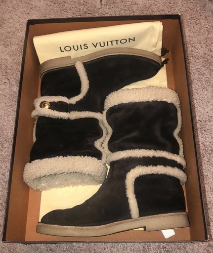 louis vuitton fluffy boots