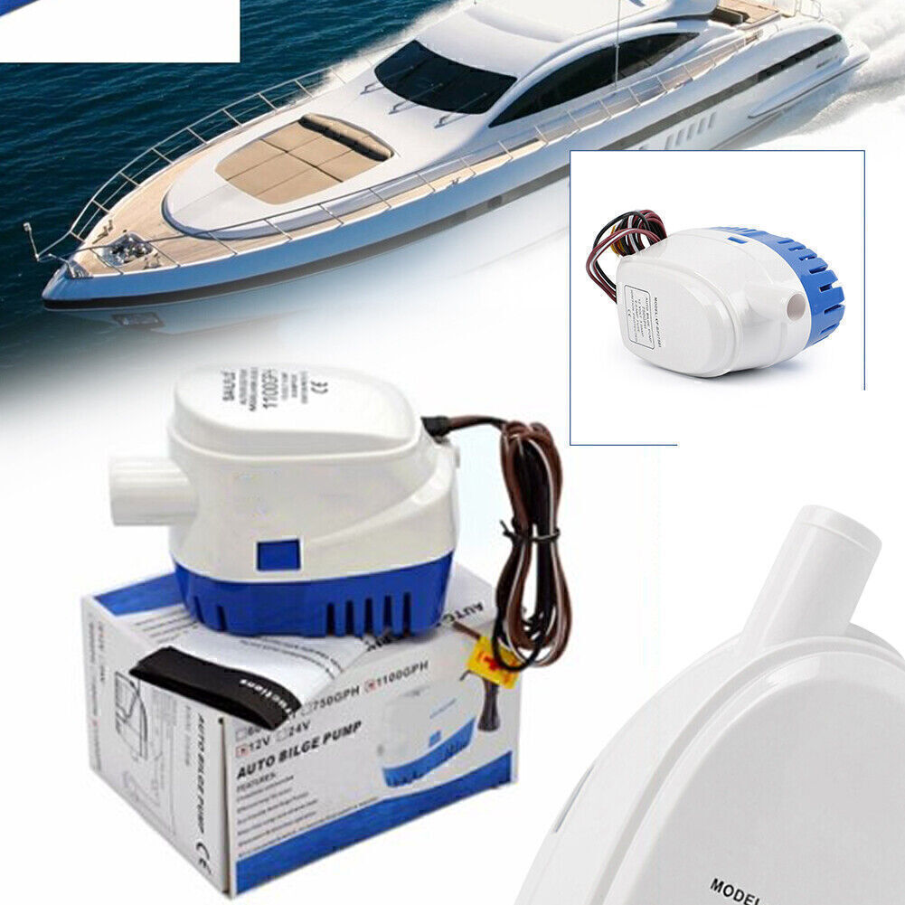 Automatic 750GPH 24V Submersible Bilge Water Boat Water Pump Float