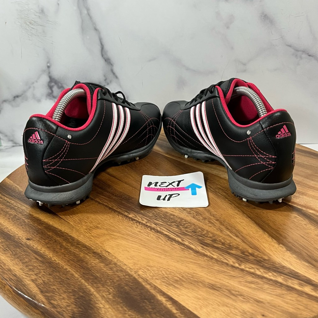 Adidas Women’s Natalie Golf Shoes Black Leather Lace … Gem