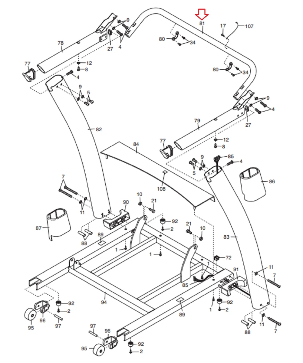 Nordictrack a2750 pro parts outlet