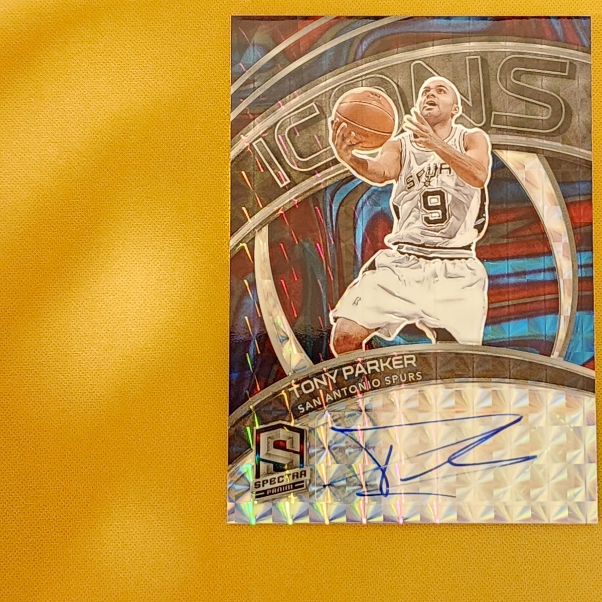 その他 TONY PARKER auto 2020-21 Panini Spectra - Icons Autograph Tony Parker Auto