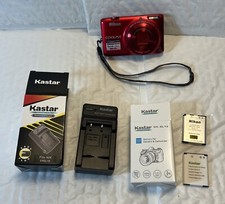 Nikon COOLPIX S6500 16.0MP Red Digital Camera 16MP 12X Zoom WiFi - As/Is