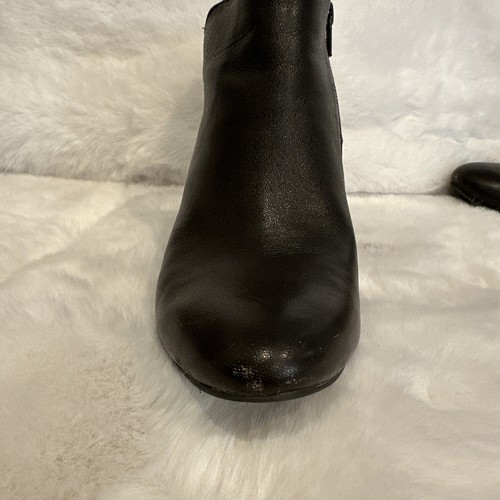 Alfani Stiefeletten Damen 9M Booties braun Leder Absatz Reißverschluss - Bild 9 von 21