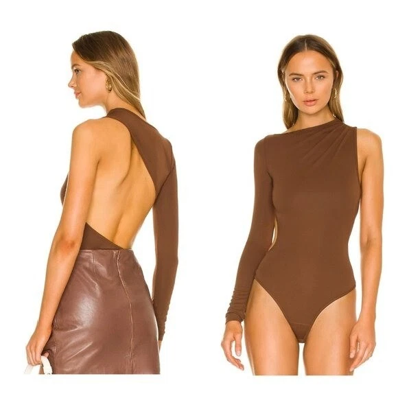 Song of Style, NWT Foley Bodysuit in Chocolate Brown Size S