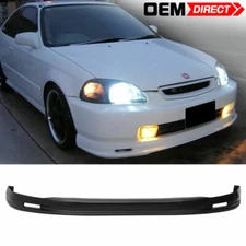 Fits 96-98 Honda Civic Mugen Style Front Bumper Lip Spoiler Unpainted PP