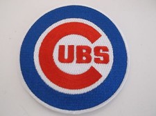 Chicago Cubs Embroidered PATCH 3 1/2" Round Iron or Sew On MLB Ships FREE