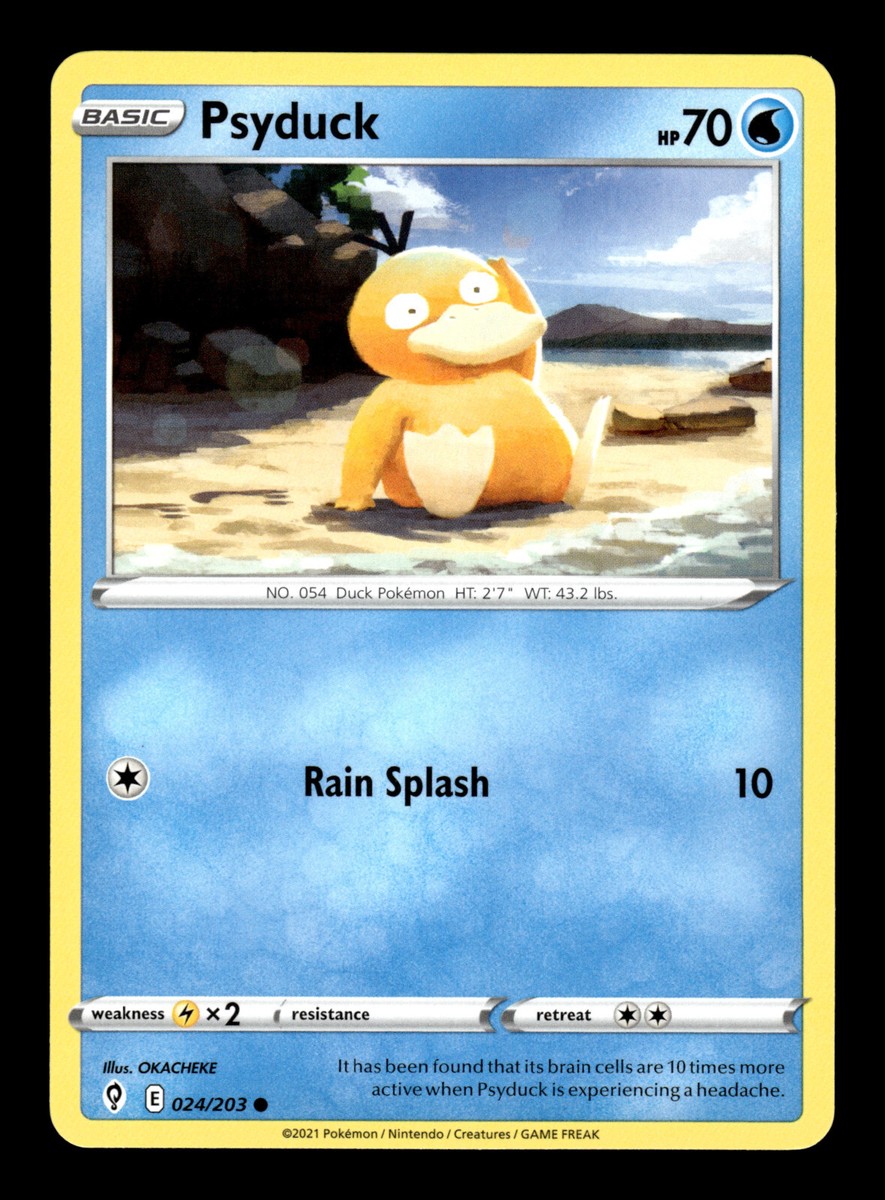 ポケモンカードゲーム user_81c61f51 Pokemon Sword & Shield - Evolving Skies Trading Card - Psyduck 024