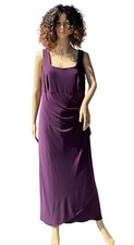 David s Bridal Studio DB Bridesmaid Mom Maxi Dress Evening Size 14 Bling Ube EUC