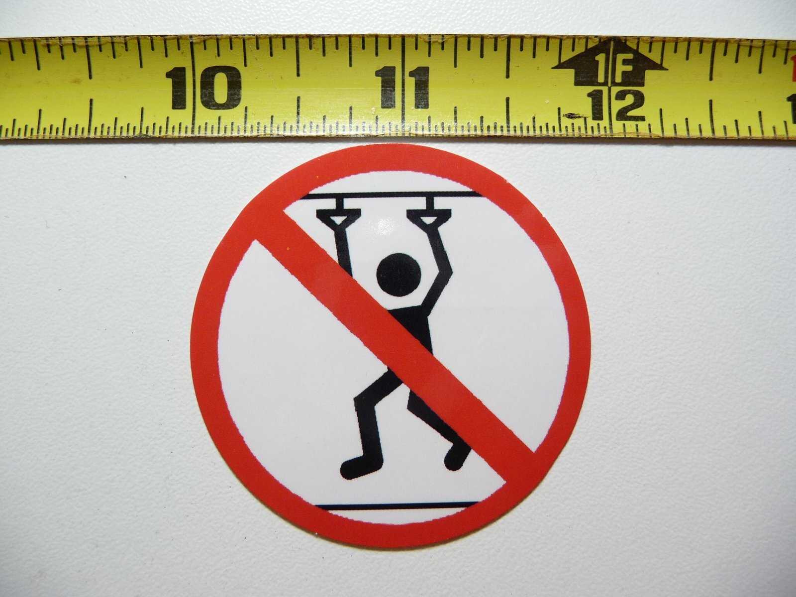 NO NOT ALLOWED HORSEPLAY PUBLIC TRANSPORT DECAL STICKER JOB OCCUPATION WORK