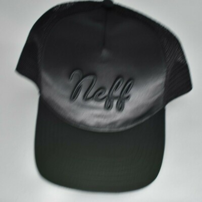 Neff Mens Black Satin Snapback Cap Hat New