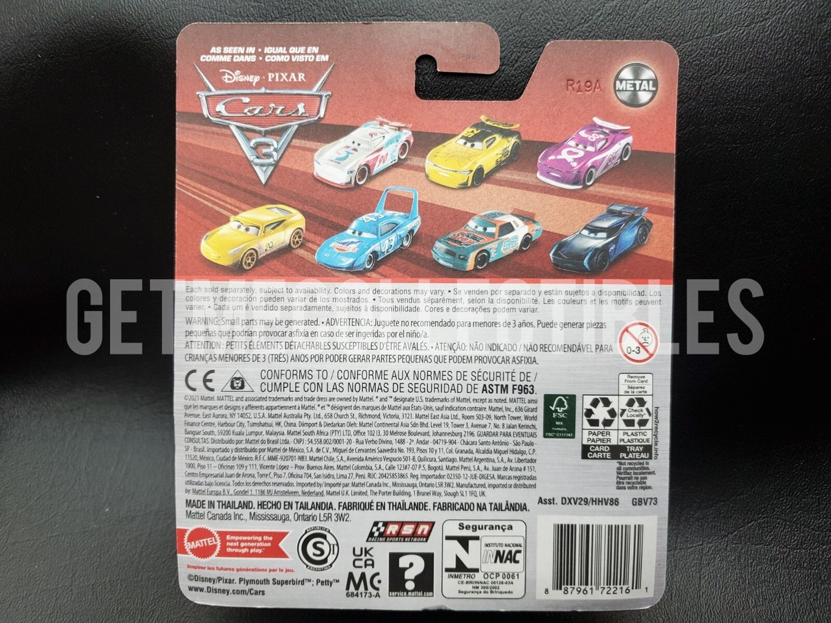 2019 Card Disney Pixar Cars 3 Barry Depedal #64 RPM Next Gen