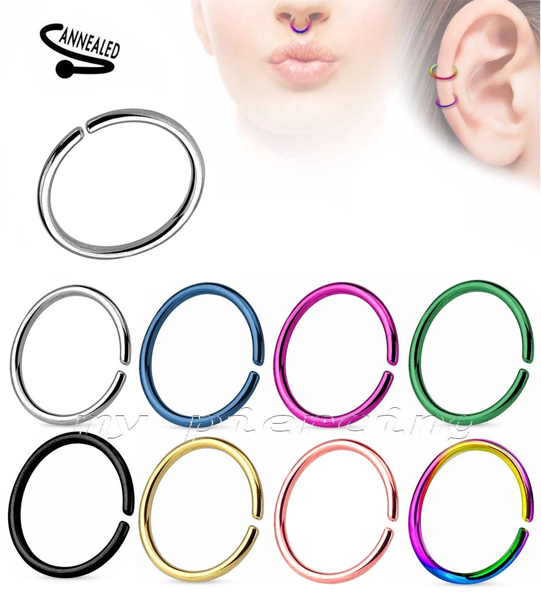 Bendable hoop earrings deals