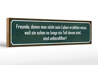 Holzschild Spruch 46X10 Cm Freunde Sind Unbezahlbar Deko Schild