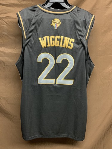 GS Warriors Black Nike Connect NBA Authentics Andrew Wiggins Custom Jersey Sz 6X - Picture 5 of 8