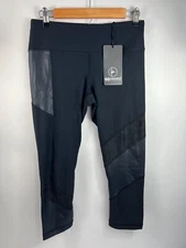 NWT 90 Degree by Reflex Leggings Women's Sz M Black High-Rise Inside Pocket