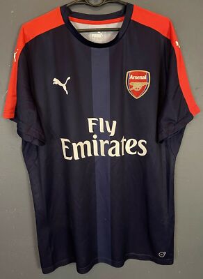 MEN PUMA FC ARSENAL 2016/2017 TRAINING SOCCER FOOTBALL SHIRT JERSEY SIZE L LARGE