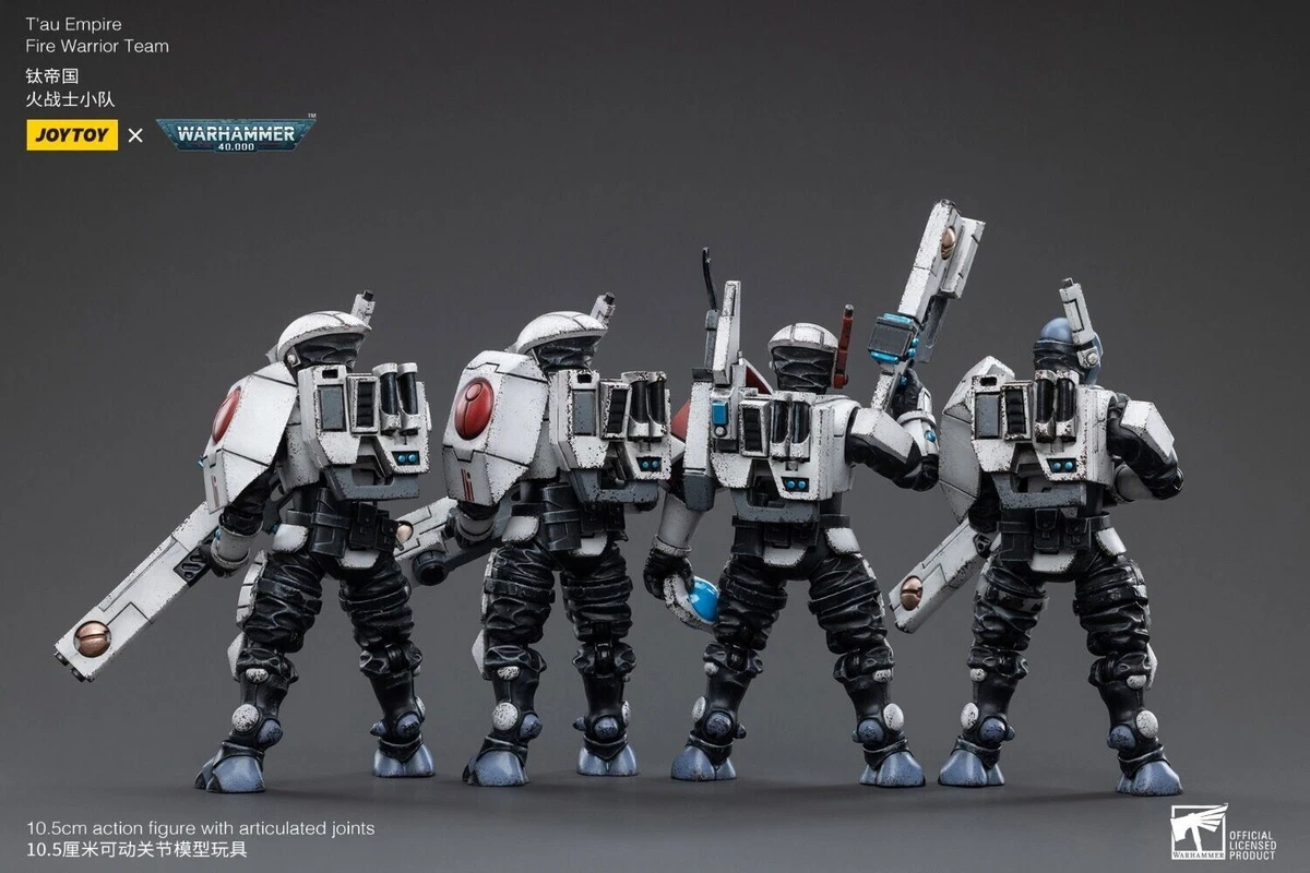 JOYTOY X Warhammer 40k T'au Empire Fire Warrior Team 1/18