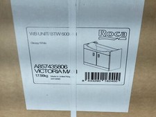 Roca Victoria Maxi Semi Recessed Wash Basin Unit - GLOSSY WHITE 600MM