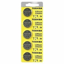 5 x New Original Toshiba CR2025 CR 2025 3V LITHIUM BATTERY BR2025 DL2025 Watch