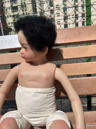 30in Reborn Baby Doll Kit Toddler Hand-Rooted Short Hair Body Parts Boy Girl Toy - Picture 4 of 7