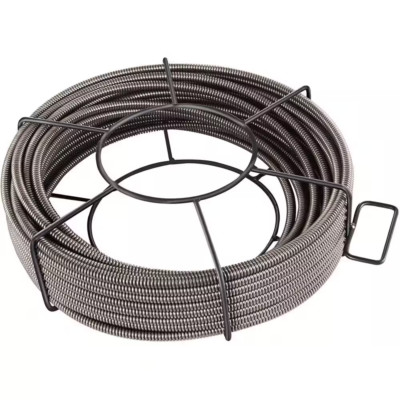 Drain Cleaning Cable 75 Ft. X 3/8 In. Solid Core Cable Sewer Cable Drain Auger C