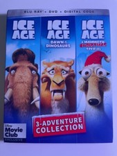 Disney Movie Club Ice Age 3-Adventure Collection Bluray, DVD, Digital (NEW)