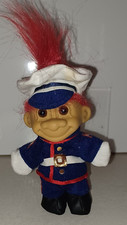 Vintage 90s Troll Dolls US Marine Russ Dolls Collectibles Red Hair NOS