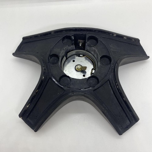 Personal Wood Steering Wheel 35.5cm w/ Horn Pad & Button Cracks Present F/S - Picture 6 of 20