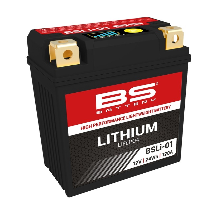 Batterie BS BATTERY BSLI-01 Lithium-Ion haute performance pour moto et scooter