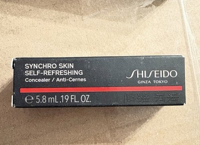 3- SHISEIDO SYNCHRO SKIN SELF-REFRESHING CONCEALER 401 TAN .19 OZ   3 Pack