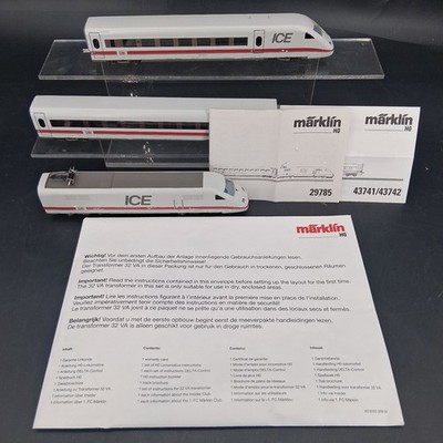 Marklin HO GAUGE Train ICE DB German Railway InterCity Express Engine Cars 29785