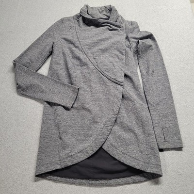 Lululemon Jacket Thats A Wrap Womens Size 4 Gray Long Sleeve Active Ladies