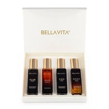 Bella Vita Men Perfume Gift Set 4×0.68oz | KLUB OUD CEO GOAT | Luxury EDP