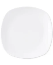 Cellar Basics Soft Square Salad Plates, Set of 4, White