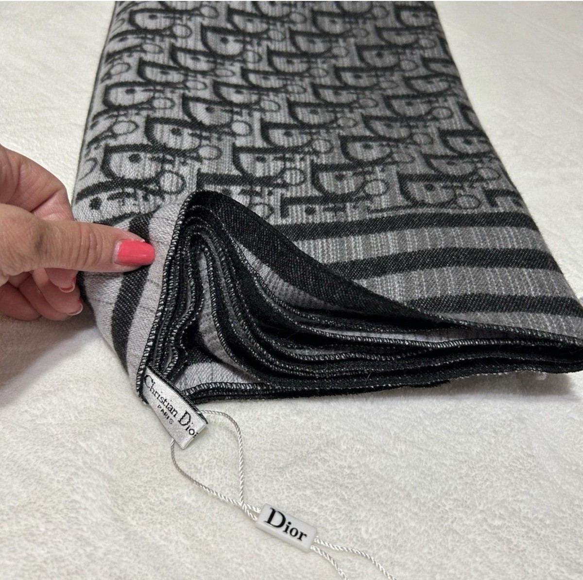 Christian Dior x Shawn STUSSY soie silk stole scarf (Excellent